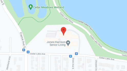 Map of the neighborhood around Jones Harrison Assisted Living