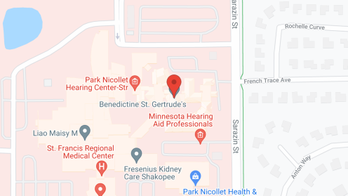 Map of the neighborhood around The Gardens at St. Gertrudes