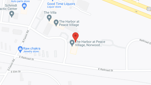 Map of the neighborhood around The Harbor at Peace Village