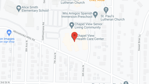Map of the neighborhood around Chapel View Apartments