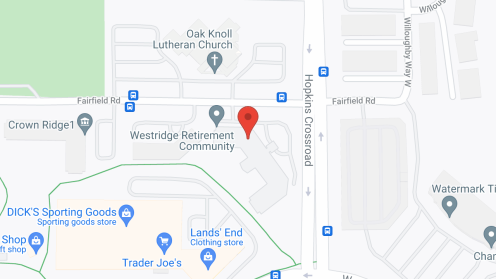Map of the neighborhood around Westridge