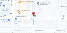 Roseville Senior's House in google map