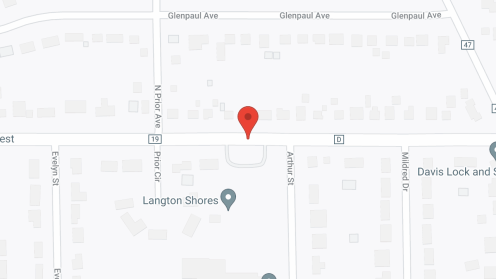 Map of the neighborhood around Langton Shores