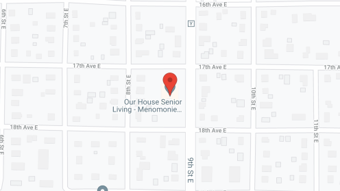 Map of the neighborhood around Our House Senior Living Memory Care - Menomonie