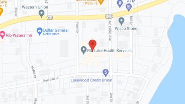 Golden Living Center Rib Lake in google map