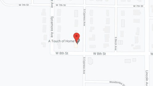 Map of the neighborhood around A Touch of Home