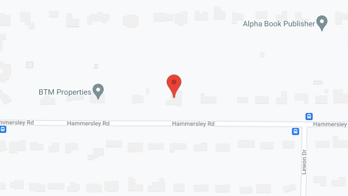 Map of the neighborhood around Hammersly House