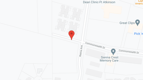 Map of the neighborhood around Sienna Crest - Fort Atkinson