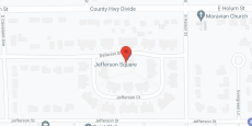 Jefferson Square in google map