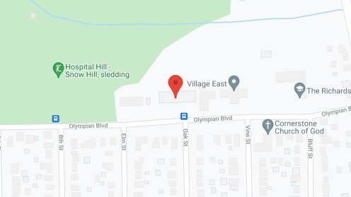 Map of the neighborhood around Olympian Hill Senior Apartmnts