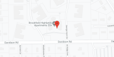 Brookfield Highlands Apartments 55+ in google map