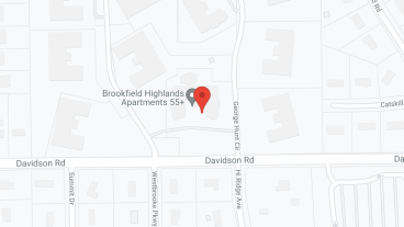 Brookfield Highlands Apartments 55+ in google map