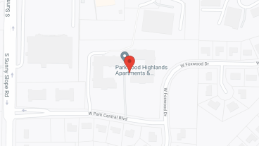 Parkwood Highlands Apartments 55+ in google map