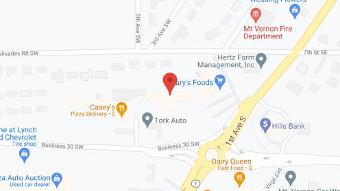 Map of the neighborhood around Cherry Ridge and Hallmark Care Center