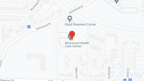 Map of the neighborhood around Greenwood Manor Convalescent