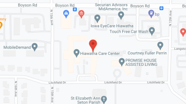 Hiawatha Care Ctr in google map
