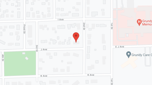 Map of the neighborhood around Grundy County Memorial Hosp