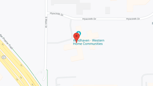 Map of the neighborhood around Windhaven Assisted Living and Memory Care