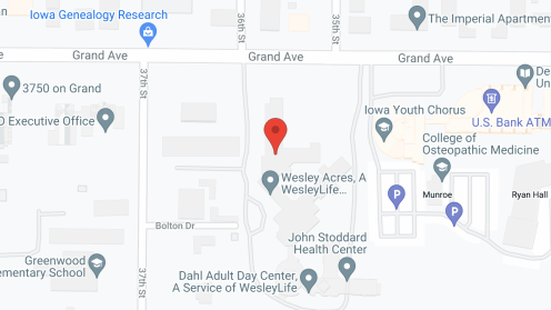 Map of the neighborhood around Wesley on Grand
