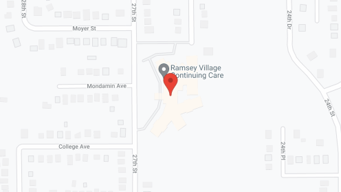 Map of the neighborhood around Ramsey Village