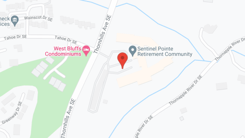 Map of the neighborhood around Sentinel Pointe
