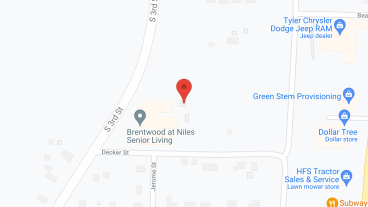 Brentwood at Niles in google map