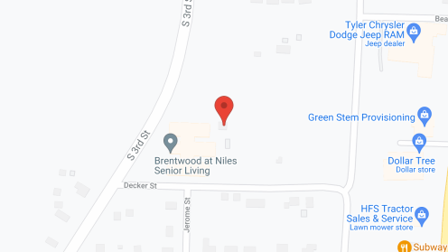 Map of the neighborhood around Brentwood at Niles