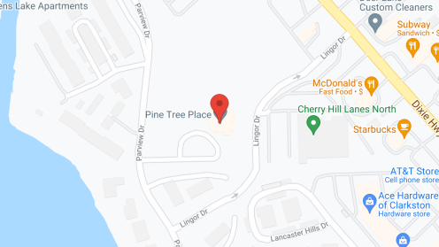 Map of the neighborhood around Pine Tree Place