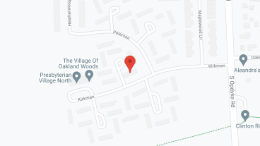 Oakland Woods in google map