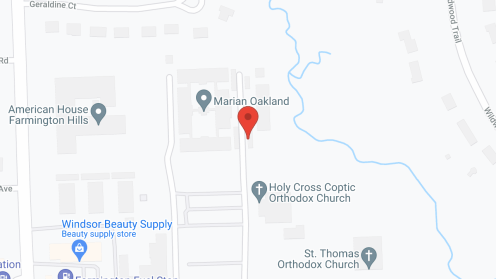 Map of the neighborhood around Marian Oakland