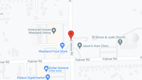 Map of the neighborhood around American House Westland Venoy Senior Living