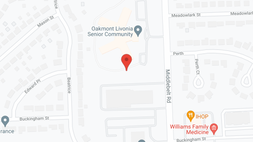 Map of the neighborhood around Oakmont Livonia