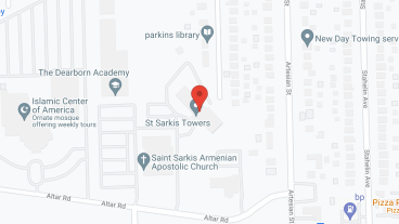 St Sarkis Towers in google map