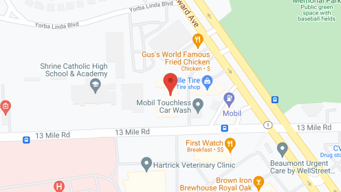 Map of the neighborhood around Waltonwood Royal Oak