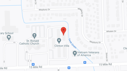 Map of the neighborhood around Clinton Villa