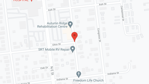 Map of the neighborhood around AmeriCare Living Center of Wabash