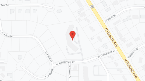Map of the neighborhood around Northwood Manor