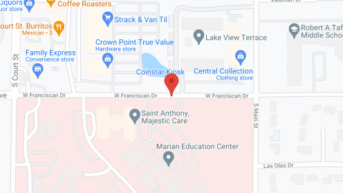 Map of the neighborhood around Saint Anthony Majestic Care