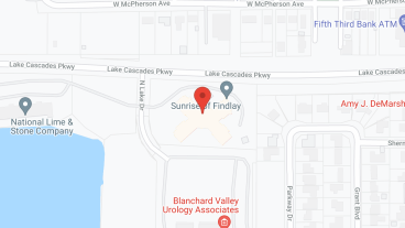 Sunrise of Findlay in google map