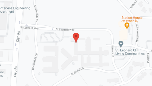 Map of the neighborhood around St. Leonard - CHI Living Communities