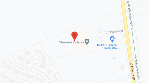 Map of the neighborhood around Shawnee Estates Senior Living
