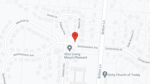 Map of the neighborhood around Ohio Living Mount Pleasant