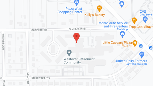 Map of the neighborhood around Westover Retirement Community