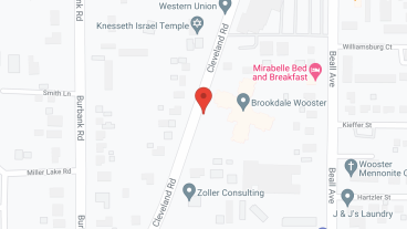 Brookdale Wooster in google map