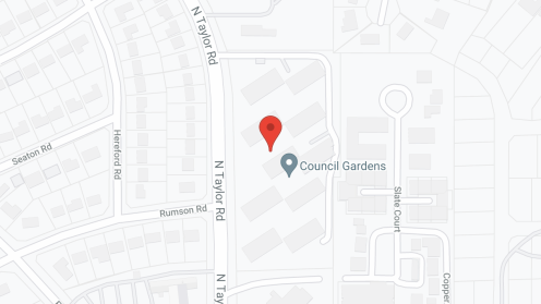 Map of the neighborhood around Council Gardens