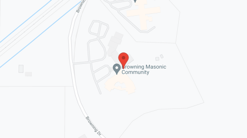 Map of the neighborhood around Browning Masonic Community