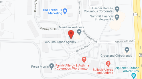 Map of the neighborhood around Morning View Care Ctr