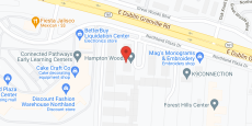 Hampton Woods in google map