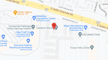 Hampton Woods in google map