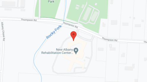 Map of the neighborhood around Cranberry Park at New Albany